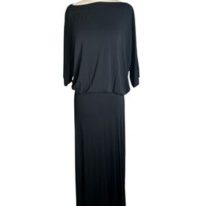 Go Couture Black Dolman Sleeve Maxi Dress